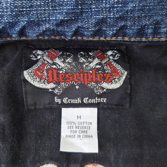 Crank Couture Disciplez Crank Busters Jean Jacket - Picture 6 of 15
